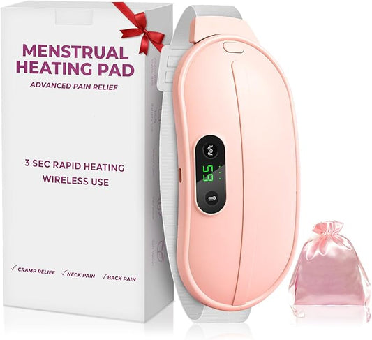Ceinture Chauffante Menstruelle 2-en-1 – Chaleur & Massage